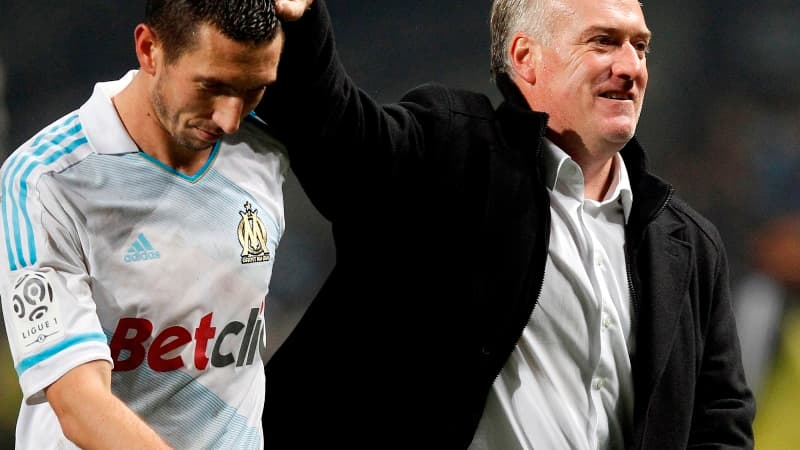 Morgan Amalfitano et Didier Deschamps
