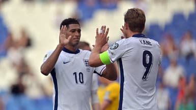 Jude Bellingham et Harry Kane face à Andorre, le 7 juin 2025.