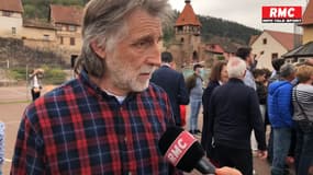 Le témoignage d'André avant sa vive discussion avec Macron à Châtenois