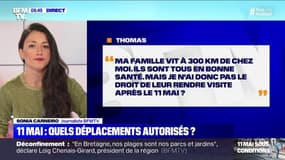 Ma famille vit à 300 km de chez moi, aurais-je le droit d'aller les voir après le 11 mai ?