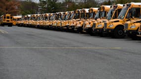 Des bus scolaires aux États-Unis (image d'illustration)