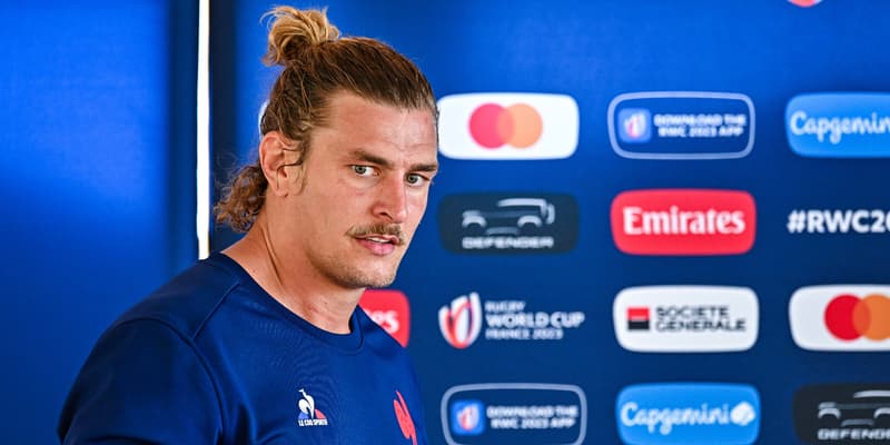 Bastien Chalureau avec le XV de France, le 4 septembre 2023