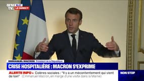 Emmanuel Macron salue le travail du personnel de santé, "un des plus beaux choix de vie"