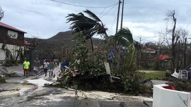 L'île française de Saint-Barthélemy, le 6 septembre 2017.