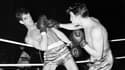 Jean-Paul Belmondo lors d'un combat de boxe