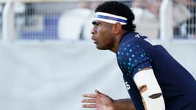 Vinaya Habosi, ailier du Racing 92, à l'échauffement le 11 mai 2024