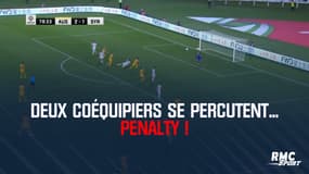 Deux coéquipiers se percutent... penalty !
