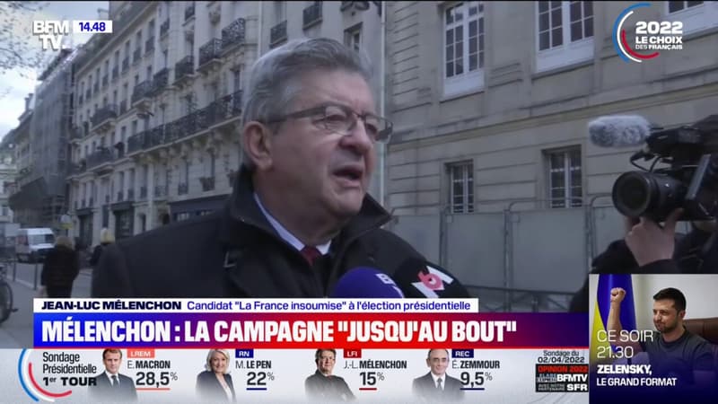 Présidentielle 2022: Jean-Luc Mélenchon continuera à se battre 