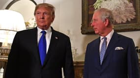 Le président américain Donald Trump et le roi Charles III, ici photographié le 3 décembre 2019 à Clarence House à Londres (Royaume-Uni).