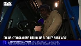 Dans le Doubs, près de 700 camions bloqués sur l'autoroute en raison des chutes de neige