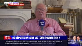 Pour Jean-Marie Le Pen, l'élection de 89 députés RN est "un succès inattendu qui témoigne d'une prise de conscience du peuple français"