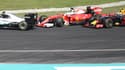 Accrochage Vettel-Rosberg devant Verstappen
