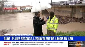 Inondations dans l'Aude: "On est inquiet même si les choses sont sous contrôle", assure Édouard Rocher, maire de Coursan