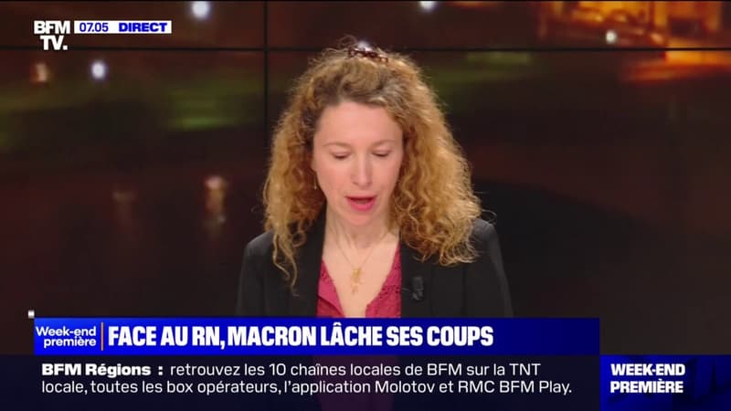 Face au Rassemblement national, Emmanuel Macron ne retient pas ses coups