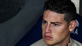 James Rodriguez sur le banc de Sao Paulo, son club actuel.