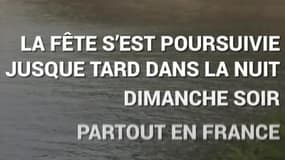 À Lyon, un supporter fait un salto arrière dans la Saône pour fêter la victoire des Bleus