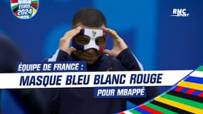 Équipe de France : Masque bleu, blanc, rouge pour Mbappé