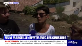 Feu à Marseille: "On a vu la fumée arriver", raconte cette sinistrée qui a été évacuée aux Pennes-Mirabeau