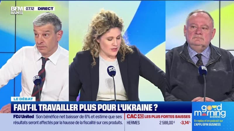 Nicolas Doze face à Jean-Marc Daniel : Faut-il travailler plus pour l'Ukraine ? - 07/03