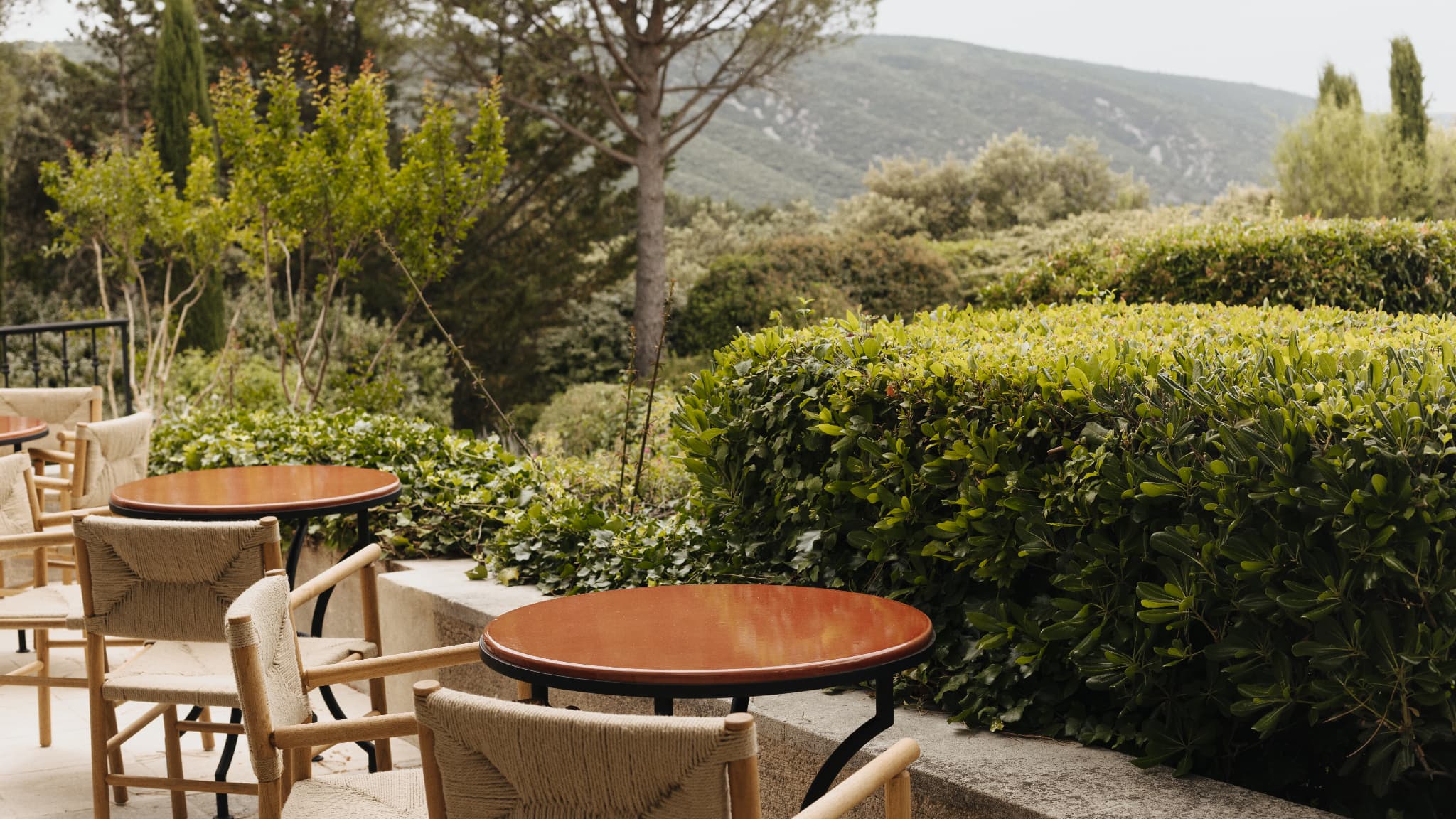 La terrasse du Capelongue Bonnieux.