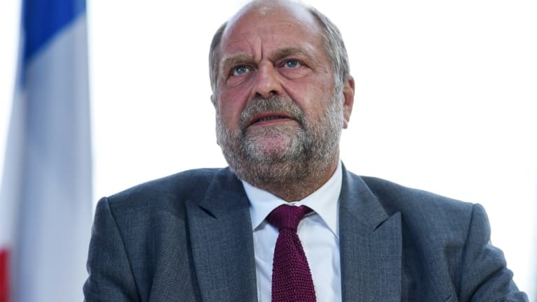 Le ministre de la Justice Eric Dupond-Moretti à Paris le 25 août 2021