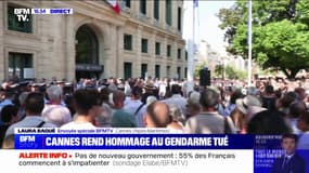 "Il était là pour travailler et il a perdu la vie": Cannes rend hommage au gendarme tué
