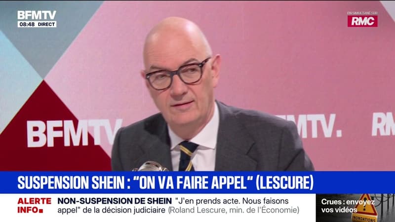 Shein: “Si la loi ne va pas, il faut qu’on la change”, estime Roland Lescure, ministre de l’Économie