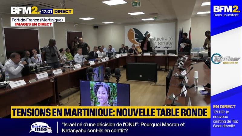 Tensions en Martinique: table ronde entre autorités et des manifestants