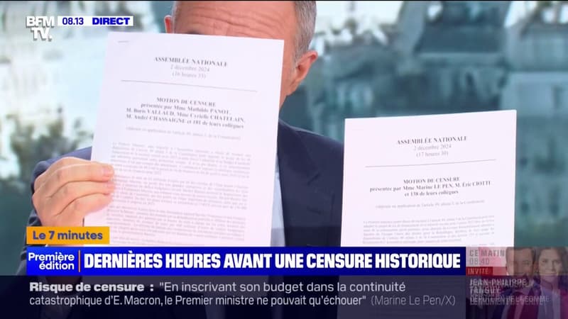 7 MINUTES POUR COMPRENDRE - Les dernières heures du gouvernement Barnier avant une censure historique?