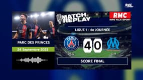 PSG 4-0 OM : Marseille giflé à Paris, le goalreplay RMC
