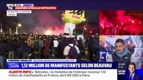 Frédéric Souillot (FO) salue la "mobilisation très massive" contre la réforme des retraites