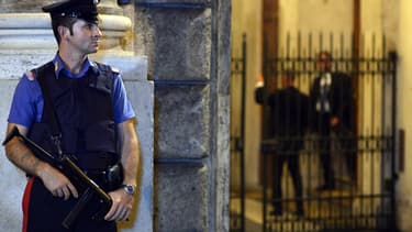 Un policier italien en faction. (Photo d'illustration)