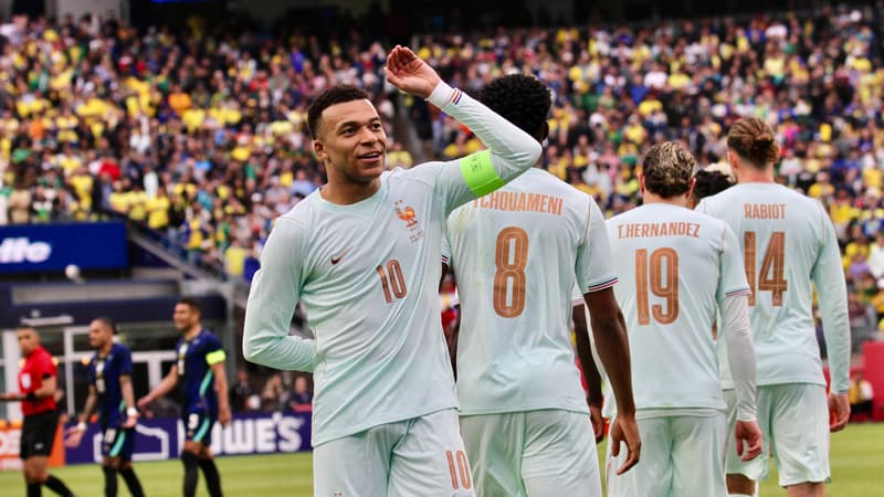 Brésil-France: la belle série de buts de Kylian Mbappé qui égale Jean-Pierre Papin