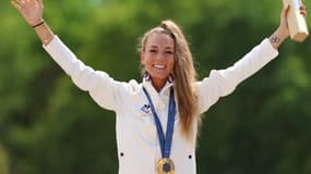 Pauline Ferrand-Prévot a remporté l'or olympique le 28 juillet 2024.