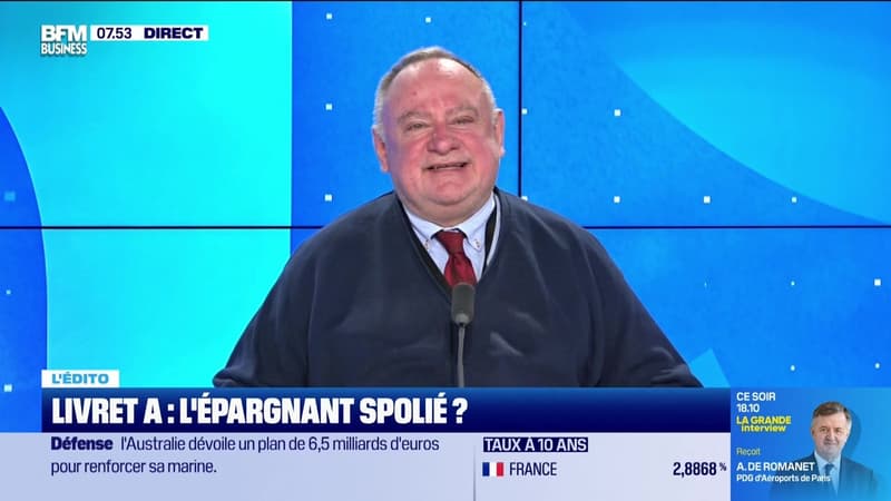 Jean-Marc Daniel : Livret A, l'épargnant spolié ? - 20/02
