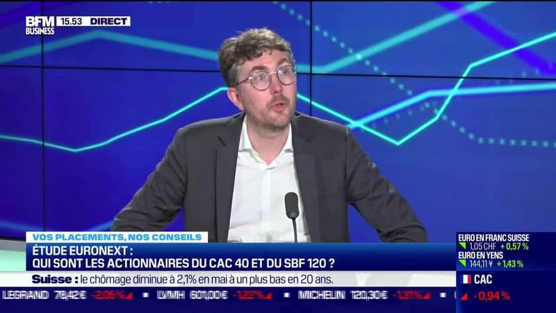 Damien Pelé (Challenges) : Étude Euronext, qui sont les actionnaires du CAC 40 et du SBF 120 ? - 08/06