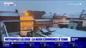 Métropole lilloise: la neige commence à tenir