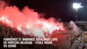 Fumigènes et ambiance bouillante lors de Partizan Belgrade - Etoile Rouge, en Serbie