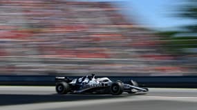L'Alpha Tauri du Français Pierre Gasly lors du Grand Prix du Canada, le 19 juin 2022.