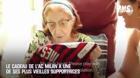 Le cadeau exceptionnel de l'AC Milan à une de ses plus anciennes supportrices