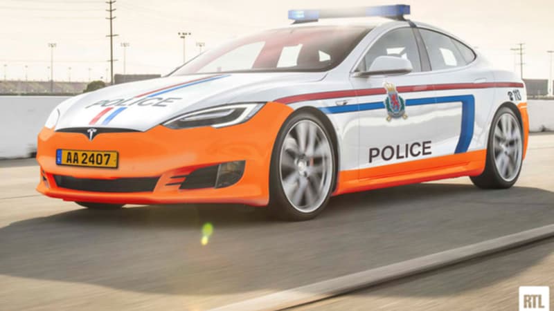 Deux Tesla Model S équiperont dès septembre la police de la route au Luxembourg.