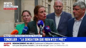 "On a la sensation que rien n'est prêt [...] c'est assez préoccupant", déclare Marine Tondelier, secrétaire nationale des Écologistes