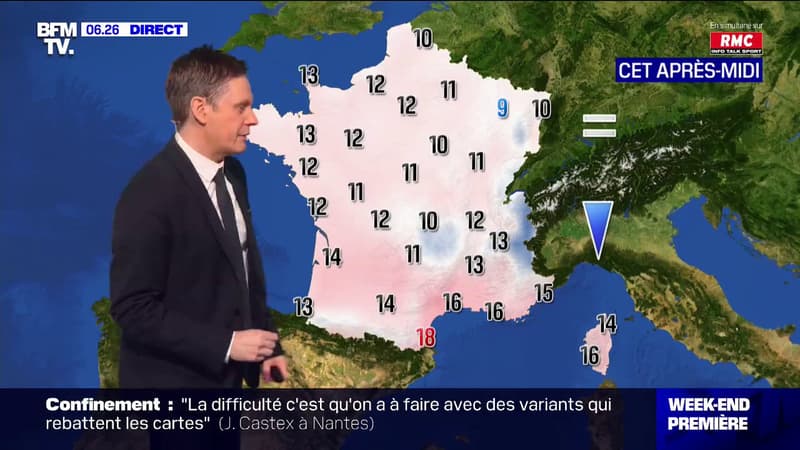 Un samedi gris au Nord et ensoleillé à l'Ouest avec des températures en baisse