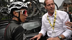 Christian Prudhomme et Egan Bernal