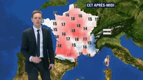 Les températures dimanche après-midi