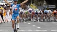 Le coureur Bbox Bouygues Telecom signe à Perpignan sa première victoire d'étape sur le Tour de France et ouvre le compteur français en 2009.