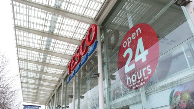 Un supermarché Tesco en Angleterre