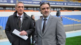 Philippe Saurel et Laurent Nicollin en 2014