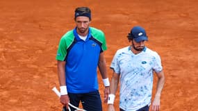 Arthur Rinderknech et Valentin Vacherot lors du double au Masters 1000 de Monte-Carlo en avril 2025
