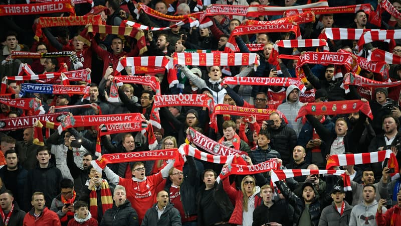 Supporters de Liverpool.